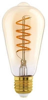 Eglo - Led Deko Leuchtmittel Edison St64 E27 4w Amber 2000k Leuchtmittel