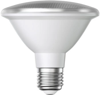 ledscom.de E27 LED Leuchtmittel, PAR30 kurzer Hals, warmweiß (2700 K), 12,9 W, 994lm, 42°, Reflektorspiegel (silber)