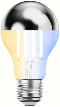ledscom.de E27 LED Leuchtmittel, A60, warmweiß - kaltweiß (2700 - 7000 K), 4,8 W, 486lm,l (silber)