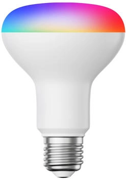 ledscom.de E27 LED RGB Leuchtmittel, R80, warmweiß - kaltweiß (2700 - 6300 K), 9,9 W, 950lm, Smart Home, WLAN, Alexa, matt