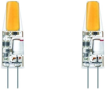 Philips LED Lampe G4 Brenner 1,7W 200lm 2700K Doppelpack transparent