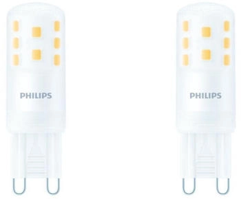 Philips LED Lampe G9 Brenner 3,7W 470lm 2700K Doppelpack wei&szlig;