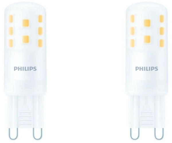Philips LED Lampe G9 Brenner 3,7W 470lm 2700K Doppelpack weiß