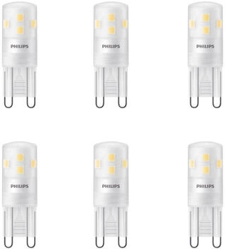 Philips LED Lampe G9 Brenner 1,9W 220lm 2700K Sechserpack wei&szlig;