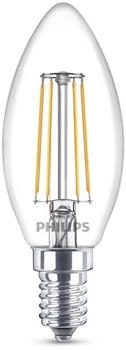 Philips Ultra Efficient LED Filament Lampe E14 Kerze - B35 2,3W 485lm 4000K Einerpack transparent