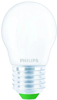 Philips LED Lampe E27 Tropfen P45 Ultra Efficient 2,3W 485lm 2700K Einerpack standard weiß