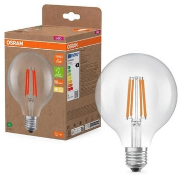 Osram E27 STAR Globe 95 besonders effiziente LED Filament Kugellampe 5W wie 75W 2700K warmweißes Licht