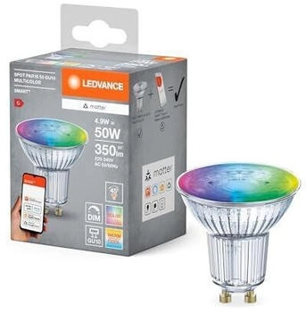 LEDVANCE GU10 SMART+ MATTER Reflektor LED-Lampe, kompatibel mit Google, Alexa, Apple 4,9W Multicolor 2700-6500K
