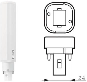 Philips G24d-3 CorePro PLC 2-Pin LED Lampe 8.9W wie 24W 4000K neutralweiß für KVG/VVG