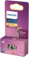 Philips LED-Brenner "Standard", 10W, G4, Doppelpack, warmwei&szlig;, nicht dimmbar
