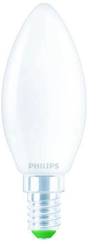 Philips LED Lampe E14 Kerze B35 Ultra Efficient 2,3W 485lm 2700K Einerpack wei&szlig;