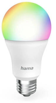 Hama Smart LED-Leuchtmittel klar E27 A60 WLAN Matter 9W RGBW F