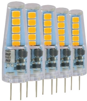 Blulaxa LED-Stiftsockellampe, EEK: F, G4, 1W, 100lm, 3000K, 5 Stück
