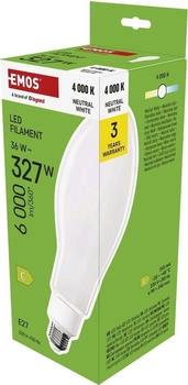 EMOS Filament LED Lampe ED90, E27, 36W (327W), 6000lm, Neutralweiß (1525743409)