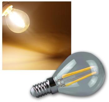 ChiliTec LED Tropfenlampe E14 Filament T4, 3000k, 360lm, 230V/4W, warmweiß