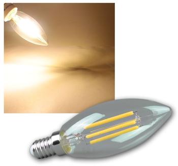ChiliTec LED Kerzenlampe E14 Filament K4 360lm, warmweiß