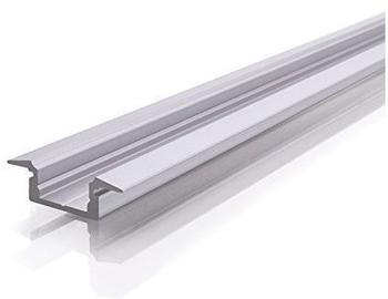 Deko-Light T-Profil flach ET-01-08 fÃŒr 8 - 9,3 mm LED Stripes, Silber-matt,... Reprofil
