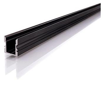 Deko-Light AU-02-08 hohes U-Profil für 8 9,3 mm LED Stripes, Schwarz-matt, eloxiert, 2000 mm