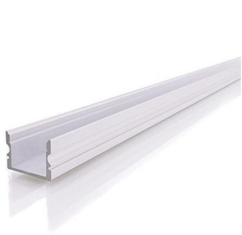 Deko-Light AU-01-15 flaches U-Profil für 15 16,3 mm LED Stripes, Weiß-matt, 2000 mm