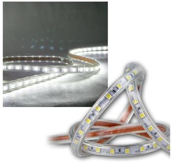 ChiliTec Lichtschlauch ULTRA-BRIGHT kaltwei&szlig; f&uuml;r au&szlig;en IP44 dimmbar LED-Stripe 230V 5,0m 630 Lumen wei&szlig; 6000K