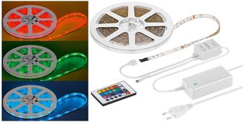 goobay LED-Leiste 5m flexibel Wasserdicht mit 150 RGB SMD LEDs