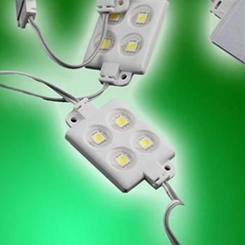 Mextronic 20x LED Module 4xPower SMD LEDs Grün Wasserdicht 12V