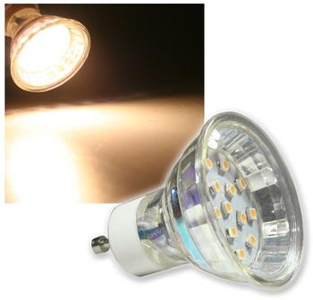 ChiliTec LED Strahler GU10 "H10 SMD" 0,8Watt 15 SMD LEDs Warmweiss