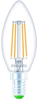 Philips LED Classic Ultra-Efficient B35 E14 Kerzenlampe warmweiß 2700K 2,3W 485lm (929003800701)