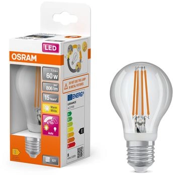 Osram Classic A Motion & Daylight Sensor 7.3W 827 Clear E27 (AC578580055)
