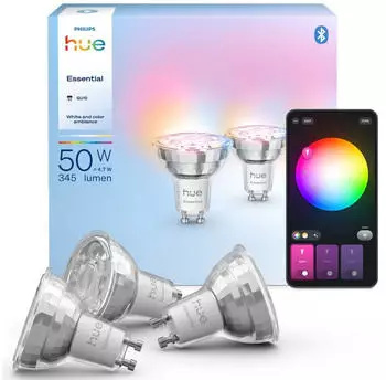 Philips Hue Essential White & Color GU10 3 Pieces
