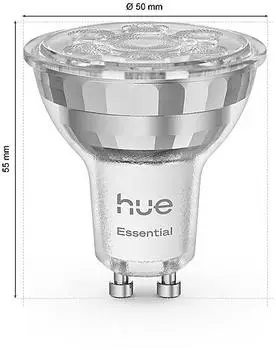 Philips 3x LED GU10 Reflektor PAR16 4.7W 50W 345lm 2200-6500K CCT + RGB