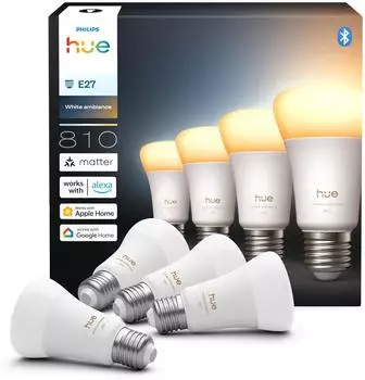 Philips Hue White Ambiance A60 4 St&uuml;ck (929003854808)