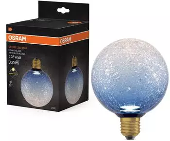 Osram LED-Lampe E27 Frost Ball 3.5W 300lm 2700K Warm Dekorativ Blau