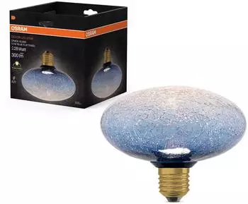 Osram LED-Lampe E27 Frost 3.5W 300lm 2700K Warm Dekorativ Flach Blau