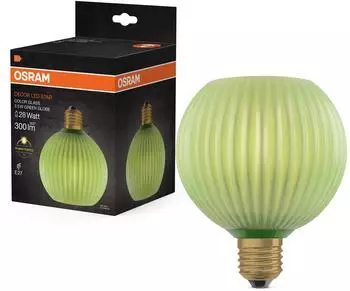 Osram LED-Lampe E27 Sphere 3.5W 300lm 2700K Warm Dekorativ Grün