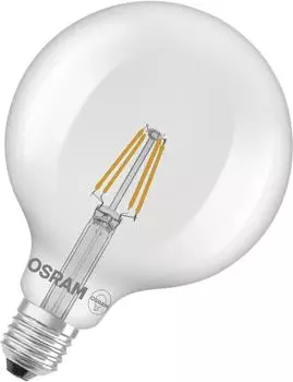 Osram LED-Gl&uuml;hbirne G125 E27 Sphere 3.4W = 40W 470lm 2700K Warm 300&deg; Filament