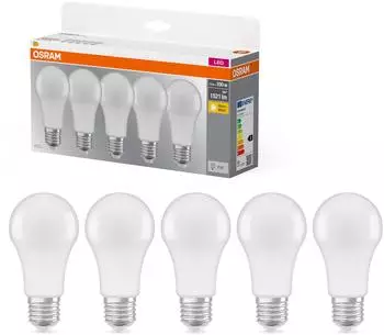 Osram LED BASE CLASSIC A A-Form LED-Lampe Kunststoff Matt 13 W 1521 lm 2700 K Energieeffizienzklasse: E CRI: 80