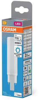 Osram LED D/E HF & AC MAINS 7W 865 G24Q-2 Kaltweiss