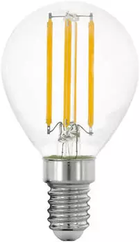 Eglo E14 LED Lampe klassisch in Tropfenform 4W (entspricht 40W) 470lm warmwei&szlig; 2700 K Edison Birne P45 &Oslash; 4,5 cm