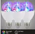 B.K.Licht Briloner Disco Light 3er Set Led- Rgb Farbwechseleffekt Permanente Drehung E27/3w 180° Abstrahlwinkel 12,9x7,3 Cm