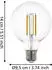 Eglo Connect.Z LED-Filament Leuchtmittel E27 G95 6W 2200-6500K ZigBee (12239)