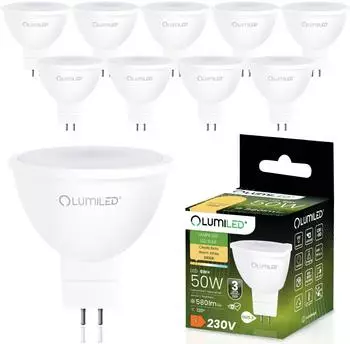 OEM MR16 GU5.3 LED Spot 8W 720lm 3000K Warmwei&szlig; 120&deg; 10er-Set (bizprojekt_5904422766665)