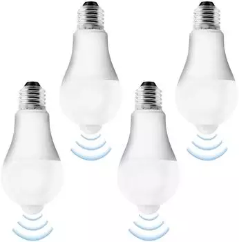 Leikurvo ML517 E27 LED-Gl&uuml;hbirne 15W 6500K PIR-Bewegungsmelder 4er-Pack (ML517)