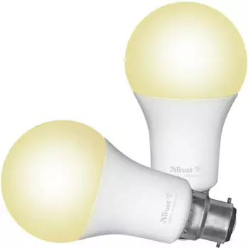 Trust Smarte WLAN LED-Lampe B22 806lm Dimmbar Wei&szlig; (71299)