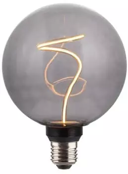 Hama LED-Filamentlampe Globe G125 E27 extra Warmwei&szlig; smoke dimmbar (00232609)
