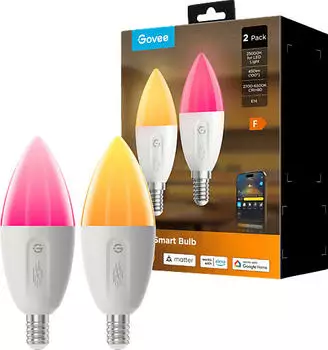 Govee Smart Light Bulb E14 RGBWW 2 Pack