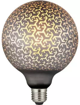Nordlux 2290012703 E27 G125 Pattern Dim LED E27 6W Dimmbar Extra-warmweiss Schwarz