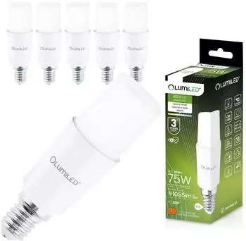 LUMILED E14 LED Stablampe T37 10W (75W) 1055lm 4000K 200° (6er-Pack)