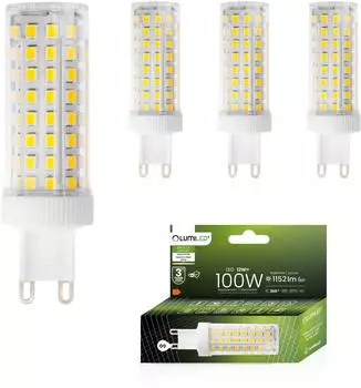 LUMILED LED-Lampe G9 4er-Set 12W 4000K neutralwei&szlig; 1152lm 360&deg;