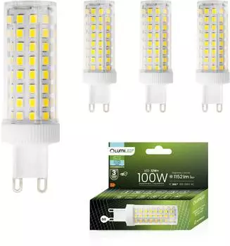 LUMILED LED-Lampe G9 12W 6500K kaltweiß 1152lm 360° 4er-Set